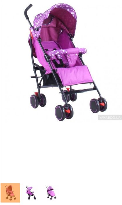 Прогулочная коляска трость Babyhit wonder violet stars полный комплект