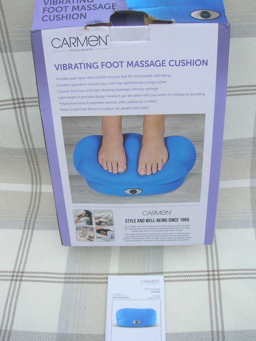 Вібромасажер для ніг Carmen C81229 (подушка-масажер)   бездротова