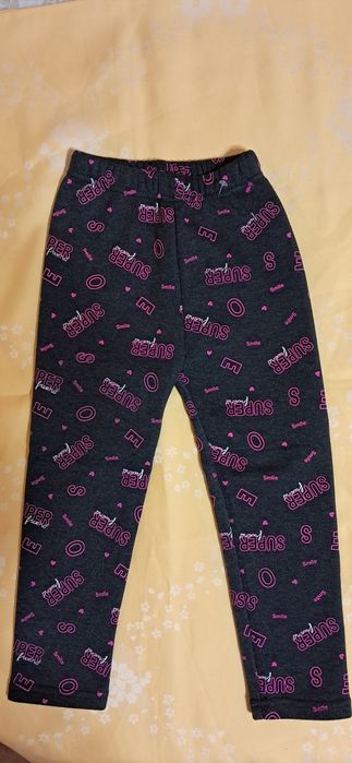 Leginsy, spodnie ocieplane 110 czarne