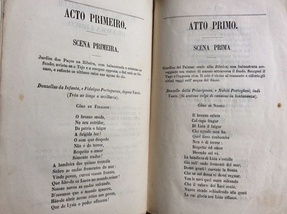 Beatriz de Portugal. Drama lyrico em 4 actos. Por Francisco de Sá Noronha, 1862. 1.ª edição. Raro