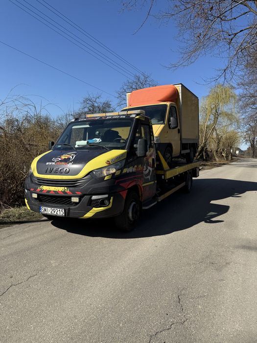 Pomoc drogowa holowanie tir laweta transport maszyn