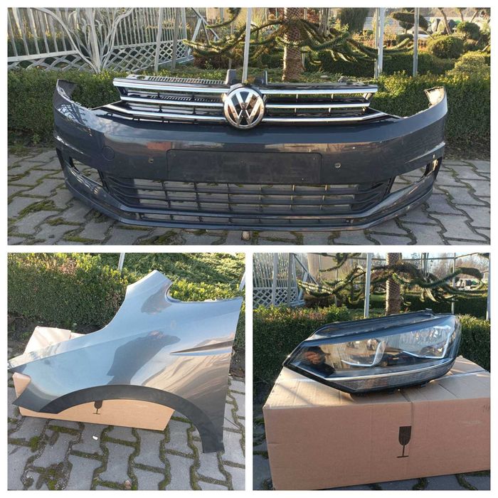 VW Touran III 2015- Бампер,фара ліва, крило ліве L7H