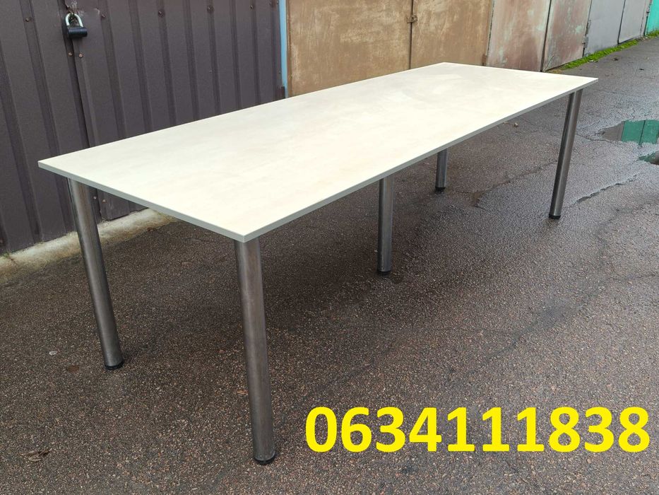 Стол 240 см на металлических ножках