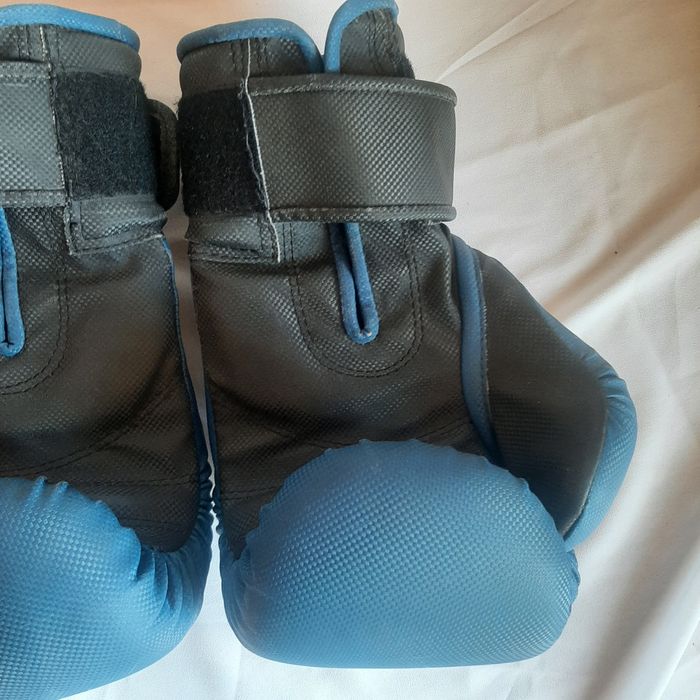 Боксерські перчатки таеквондо спорт сині рукавиціі переросли професійн