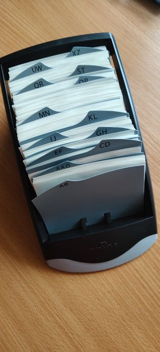 Wizytownik, stojak na karty teleadresowe, wizytówki firmy Durable