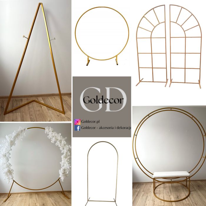 Wynajem stelaż metalowy ścianka balonowa dekoracje urodziny ślub chrze