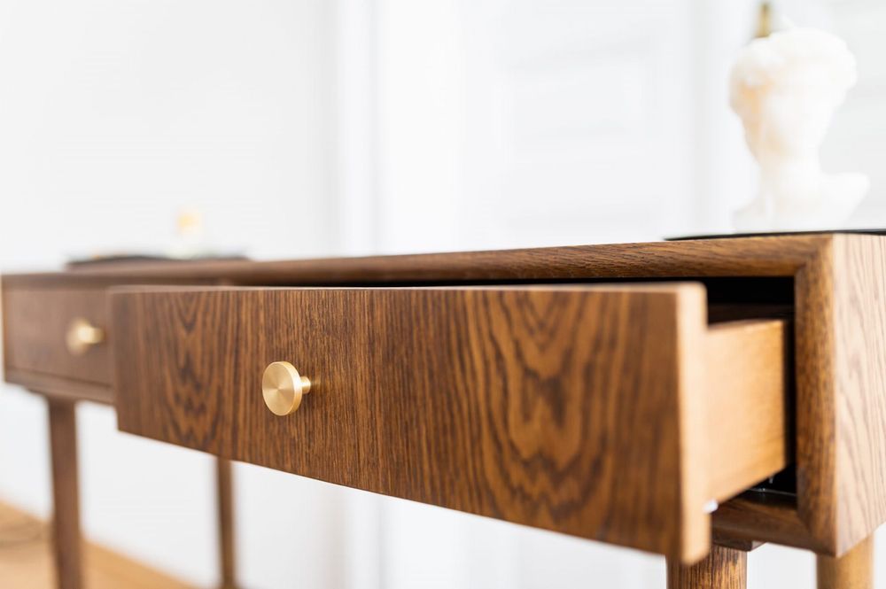 Konsola drewniana mid century-modern duński styl Farum