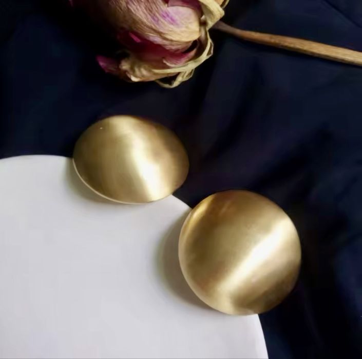 Серьги гвоздики круглые