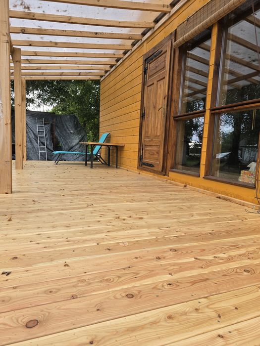Domek drewniany naturalny całoroczny Tiny House do przeniesienia w cał