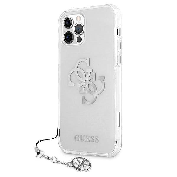 Etui Guess 4G Silver Charms Collection na iPhone 12 Pro Max - przezroc