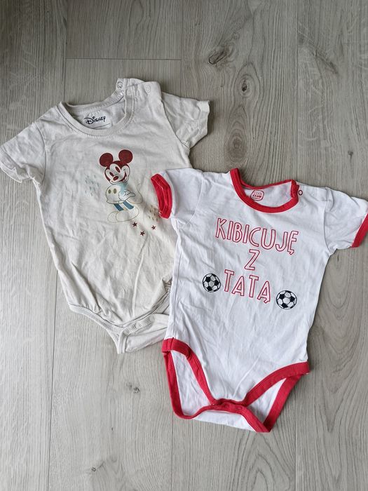 Zestaw body z krótkim rękawem 80