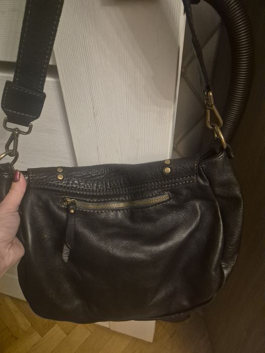 Pięlna torebka borse in pelle skóra cielęca postarzana