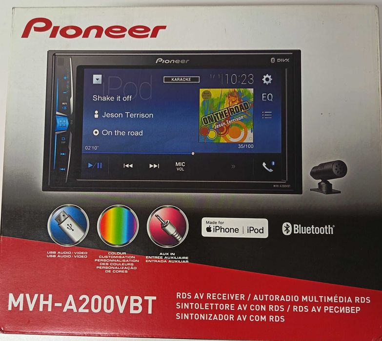 Rádio Pioneer - Bluetooth / USB / Tela Touch
