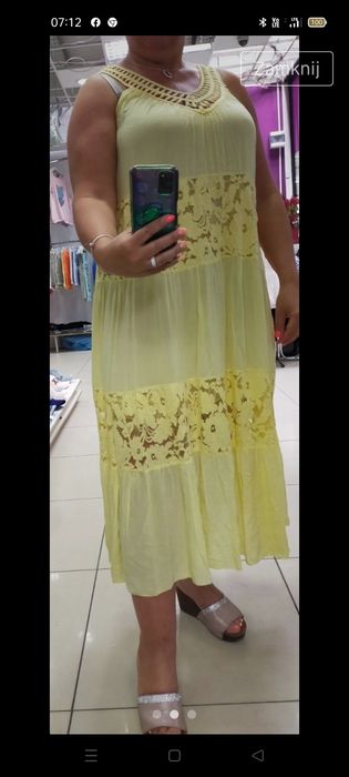Elegancka długa sukienka letnia 44/46