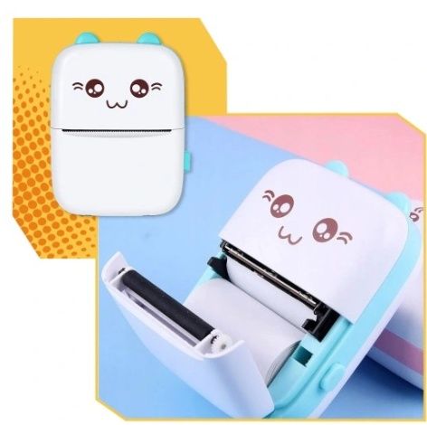 Przenośna drukarka termiczna Drukus – Idealna do notatek i etykiet!