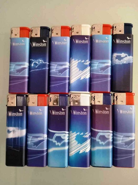 Lot of 12 Winston Lighters (New)