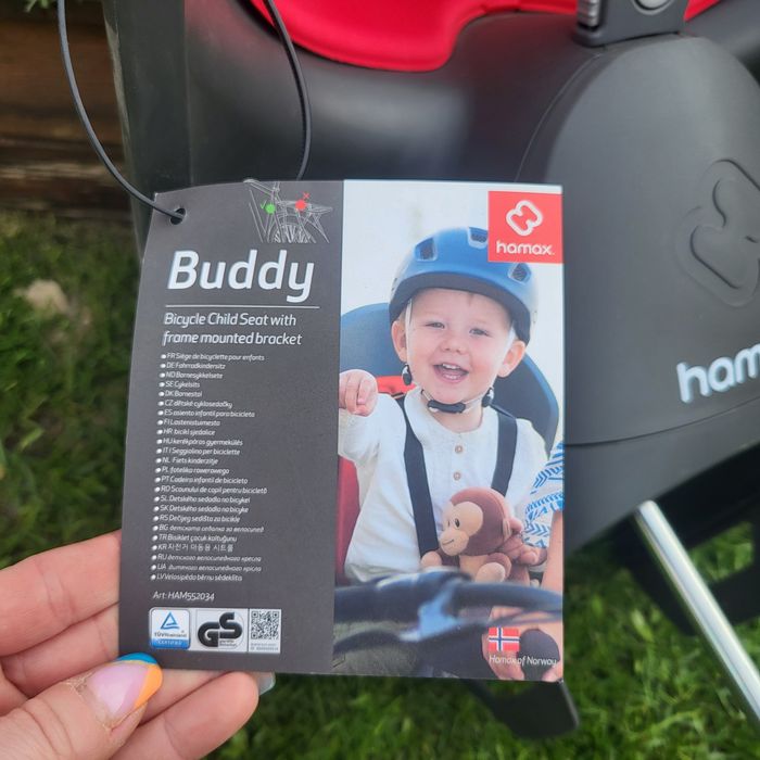 Fotelik rowerowy dla dzieci Hamax model buddy