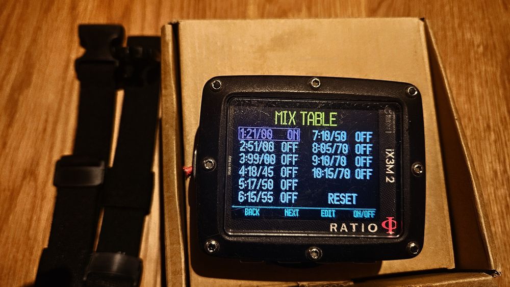 Komputer nurkowy Ratio ix3m2 Tech+