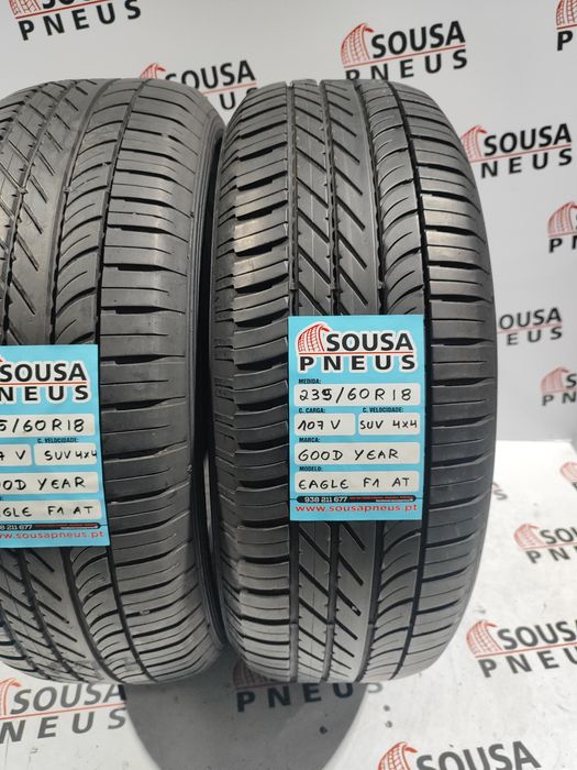 2 pneus semi novos 235-60R18 Good year - Oferta da Entrega