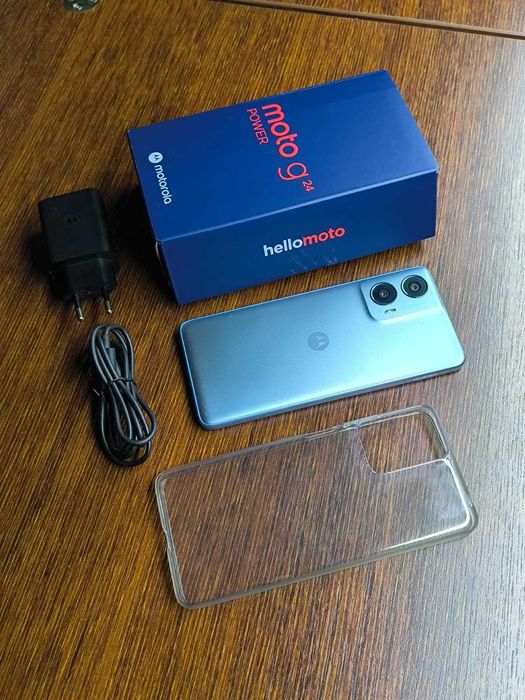 Motorola Moto G24 Power 8/256GB Glacier Blue komplet + etui + szkło