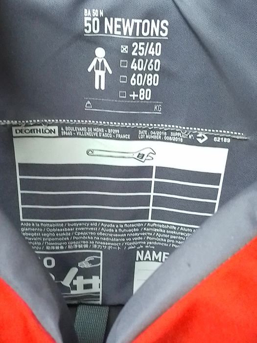 Colete de Flutuação Tribord 50N – Criança 25–40 kg