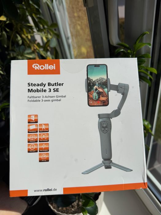 Rollei Steady Butler Mobil 3 Se gimbal do smartfonów szary 22946
