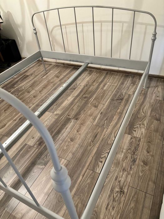 Łóżko podwójne metalowe - 180x200 cm- Skorva Ikea
