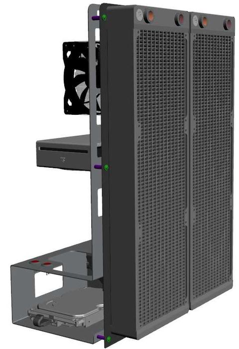 Unikat - TEST BENCH M-CASE 6 - ATX , 2 x AIO 420, Polska konstrukcja