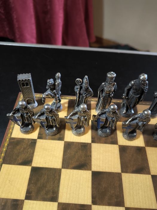 Jogo de xadrez de coleção - Peças de metal