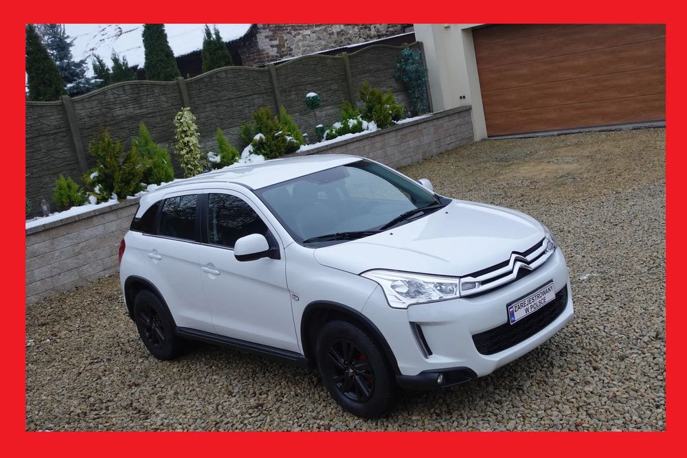Citroën C4 Aircross Ciekawy egzemplarz Navi CarPlay 9,7 cala Skóra 1,6 HDI biała perła !!