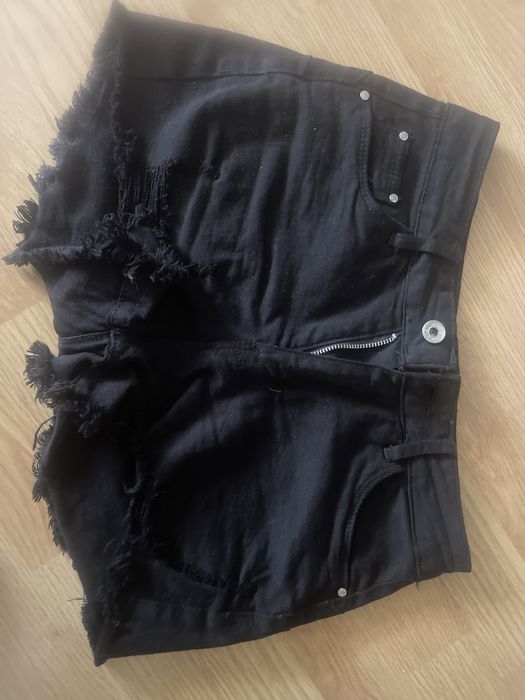 Spodenki czarne denim
