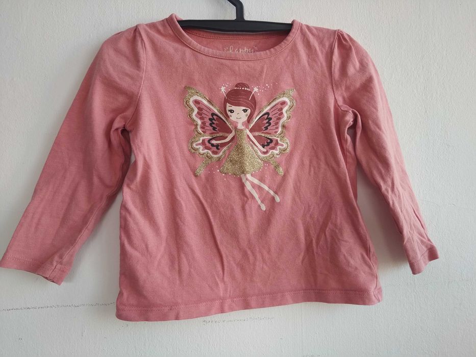 Blusa com fada e brilhantes - C & A - Tamanho 18 - 24 meses - 92 cm