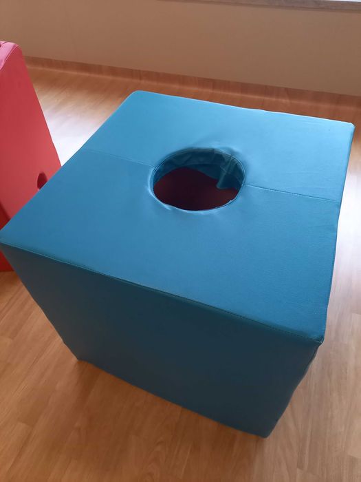 Fatos coloridos cubos 3D