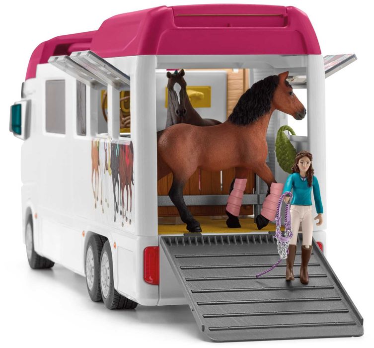 Schleich Horse Club 42619 Транспортер для коней: Кемпер + Аксесуари
