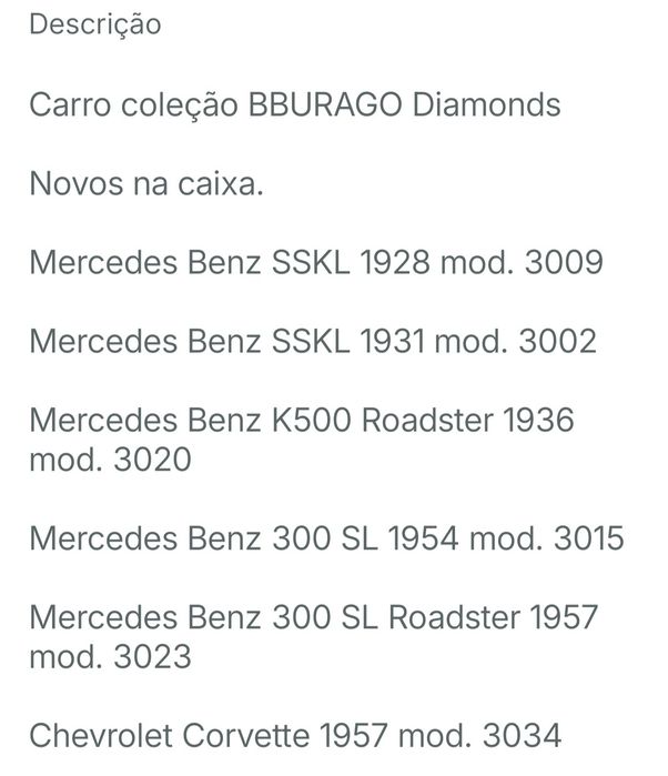 Coleção Carros Bburago 1:18