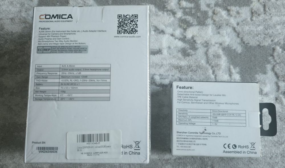 Comica LinkFlex AD2 Adapter plus mikrofon CVM