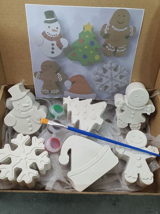 Peças de gesso para pintar