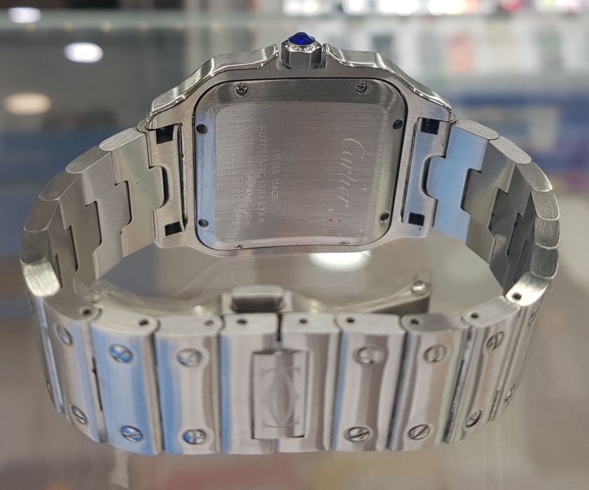 Cartier Santos  Rose Gold and Silver Bracelet