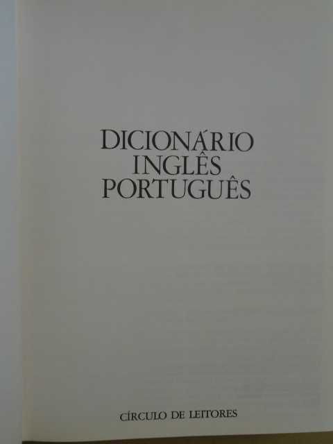 Dicionário Inglês - Português