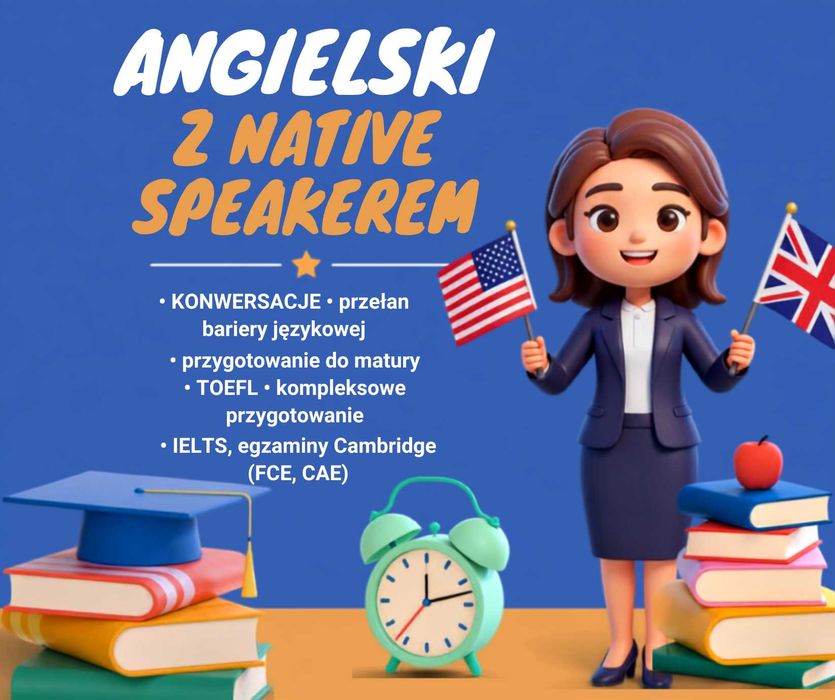 Profesjonalne korepetycje z języka angielskiego – native speaker
