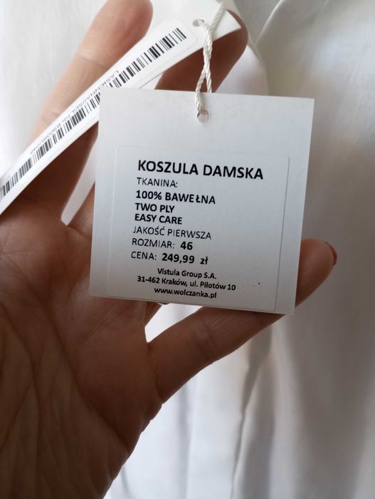 Biała koszula Lambert Wólczanka r. 46 NOWA