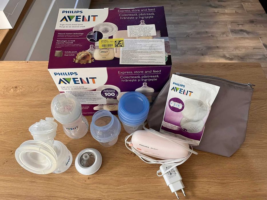 Laktator elektryczny Philips Avent (pojedynczy) SCD395/21 full zestaw