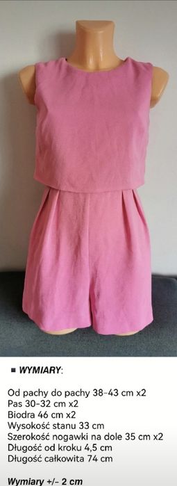 Różowy kombinezon Miss Selfridge Petites - rozm. 36 (S)