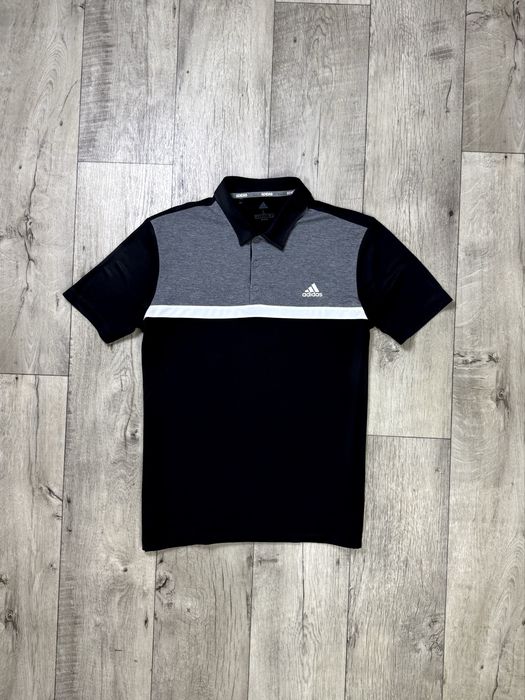 Adidas поло футболка L размер спортивная черная
