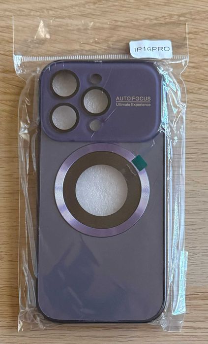 Etui iPhone 16 Pro MagSafe z osłoną aparatu / fioletowe
