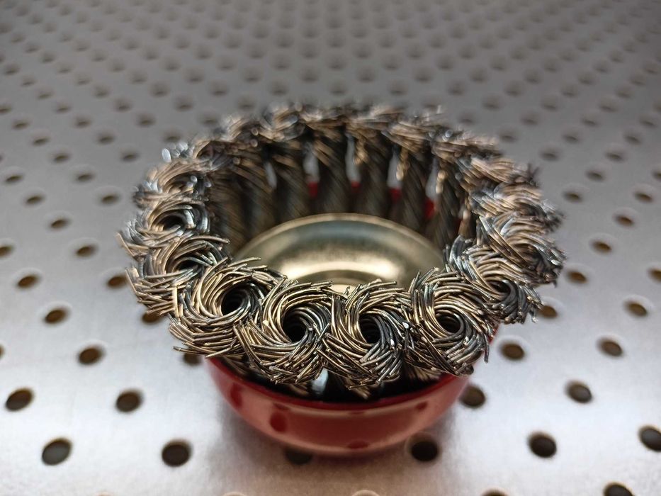 100szt. Szczotka M14 Druciana Czołowa 75mm Drut skręcany szczotka 75mm