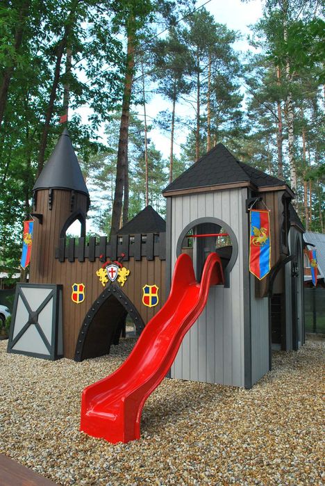 Zamek rycerski DREWNIANY PLAC ZABAW dzieci PZ19 DEKLARACJA certyfikat