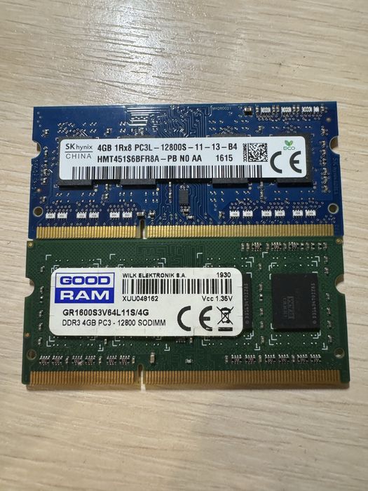Оперативна памʼять ddr3 8 gb (2x4)