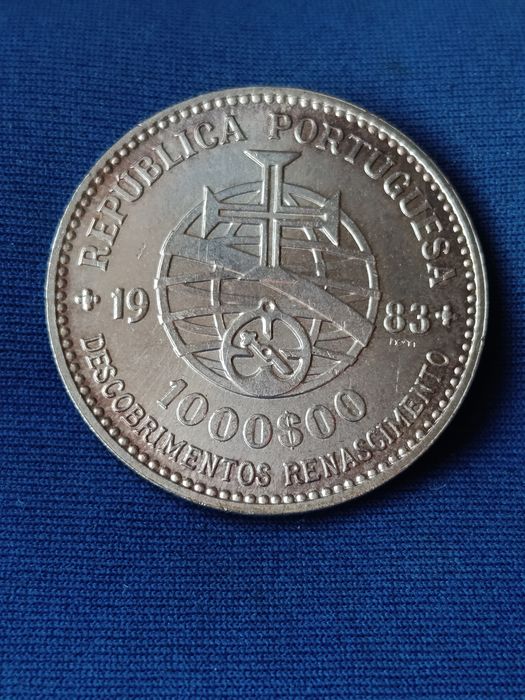1000 escudos 1983 21g/835 Prata  Antiga Portuguesa