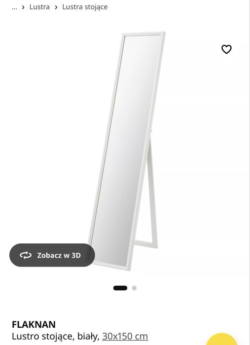 Lustro ikea biale